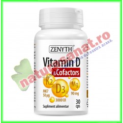 Vitamin D & Cofactors 30 capsule - Zenyth - www.naturasanat.ro