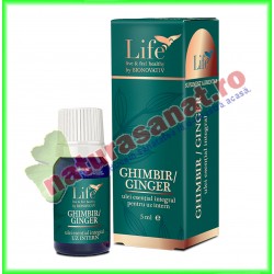 Ghimbir (Ginger) Ulei Esential Integral 5 ml - Bionovativ - www.naturasanat.ro