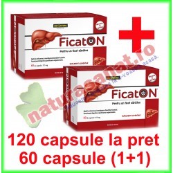 Ficaton PROMOTIE 120 capsule la pret de 60 capsule (1+1) - Only Natural - Co&Co Consumer - www.naturasanat.ro