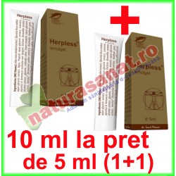 Herpless (Herpes & Zoster emulgel) PROMOTIE 10 ml la pret de 5 ml (1+1) - Medica Farmimpex - www.naturasanat.ro
