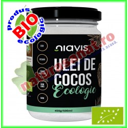 Ulei de Cocos Extra Virgin Ecologic BIO 450 g 500 ml - Niavis - www.naturasanat.ro