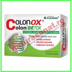 Colonox Colon Detox Total Cleanse 30 capsule - Cosmo Pharm - www.naturasanat.ro