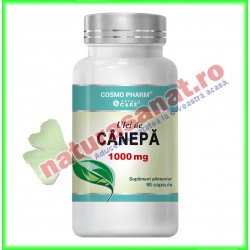 Ulei de Canepa 1000 mg 90 capsule - Cosmo Pharm - www.naturasanat.ro