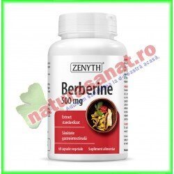 Berberine 500 mg 60 capsule - Zenyth - www.naturasanat.ro