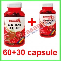 Gentiana Extract PROMOTIE 60+30 capsule - Ad Natura / Ad Serv - www.naturasanat.ro