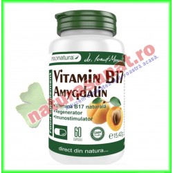 Vitamin B17 Amygdalin 60 capsule - Medica Farmimpex - www.naturasanat.ro