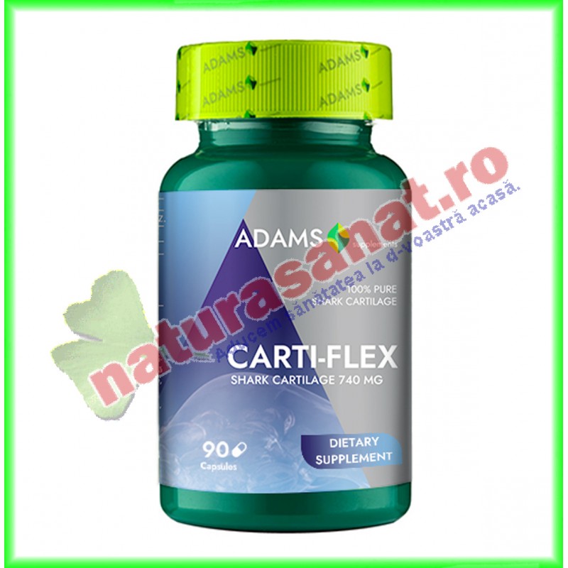 Carti-Flex - Cartilaj de rechin 740 mg 90 capsule - Adams Vision - www.naturasanat.ro