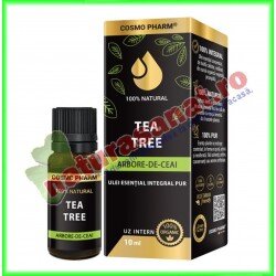 Arbore de Ceai (Tea Tree) Ulei Esential Integral Pur 10 ml - Cosmo Pharm - www.naturasanat.ro