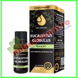 Eucalipt (Eucalyptus Globulus) Ulei Esential Integral Pur Natural 10 ml - Cosmo Pharm - www.naturasanat.ro