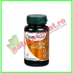 Crom natural 30 capsule - DVR Pharm - www.naturasanat.ro