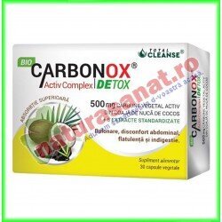 Bio Carbonox Activ Complex Detox 30 capsule - Cosmo Pharm - www.naturasanat.ro
