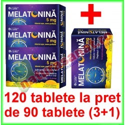 Melatonina 5 mg PROMOTIE 120 tablete la pret de 90 tablete (3+1) - Cosmo Pharm - www.naturasanat.ro