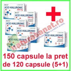 Acid Hialuronic 200 mg PROMOTIE 150 capsule la pret de 120 capsule (5+1) - Cosmo Pharm - www.naturasanat.ro