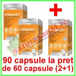 Hydraflex Colagen Complex PROMOTIE 90 capsule la pret de 60 capsule (2+1) Goodremedy - Cosmo Pharm - www.naturasanat.ro